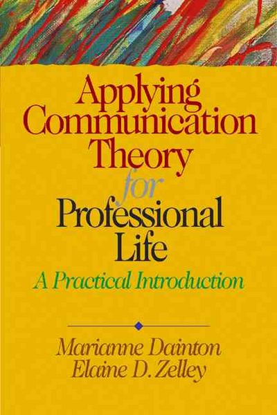 Produktbild: Applying Communication Theory for Professional Life: A Practical Introduction