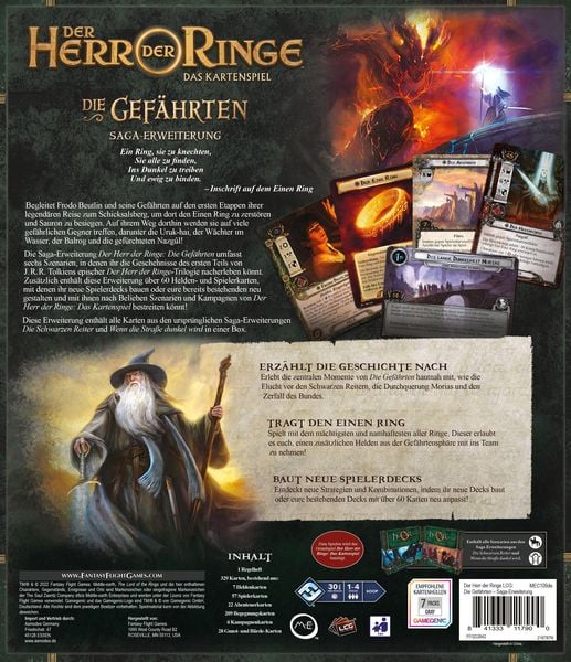 Produktbild: Herr der Ringe Das Kartenspiel - Die Gef&auml;hrten