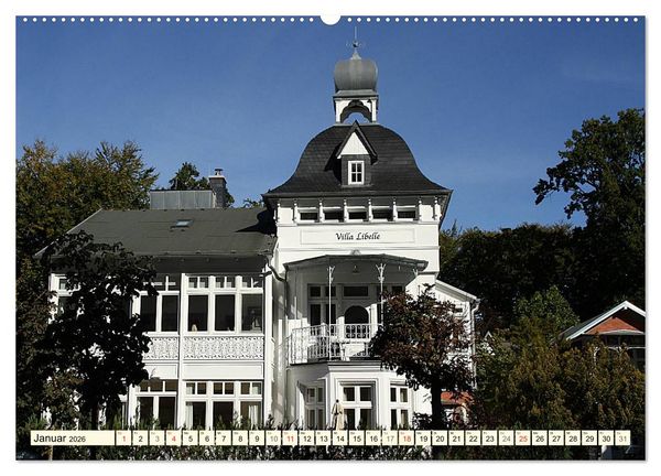 Produktbild: Historische B&auml;derarchitektur R&uuml;gen (Wandkalender 2026 DIN A2 quer), CALVENDO Monatskalender
