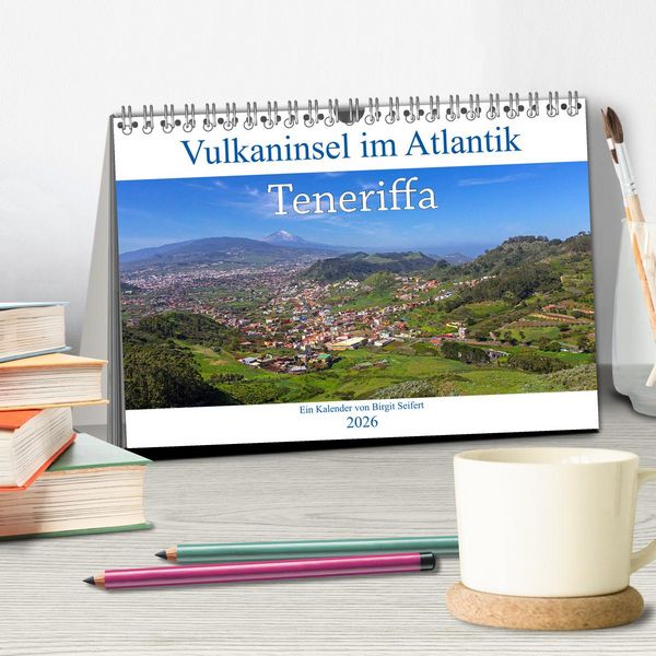 Produktbild: Vulkaninsel im Atlantik, Teneriffa (Tischkalender 2026 DIN A5 quer), CALVENDO Monatskalender