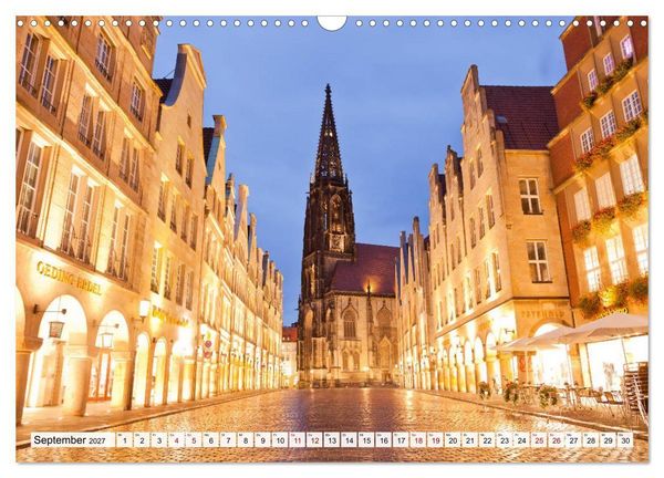 Produktbild: Lebenswertes M&uuml;nster (Wandkalender 2027 DIN A3 quer), CALVENDO Monatskalender