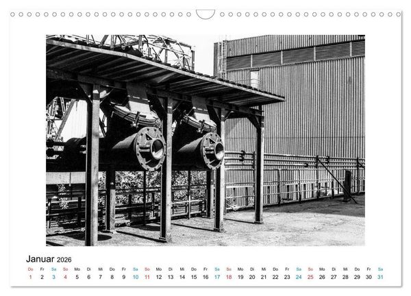 Produktbild: Die gro&szlig;e Stille &ndash; Industriekultur im Revier (Wandkalender 2026 DIN A3 quer), CALVENDO Monatskalender