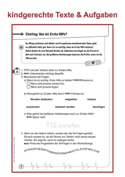 Produktbild: Erste Hilfe f&uuml;r kleine Helden
