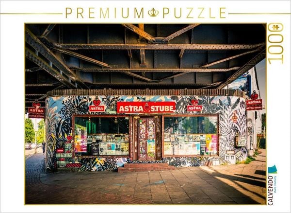 CALVENDO Puzzle Die Kultkneipe unter der Sternbrücke in Hamburg | 1000 Teile Lege-Größe 64x48cm Foto-Puzzle für glückliche Stunden