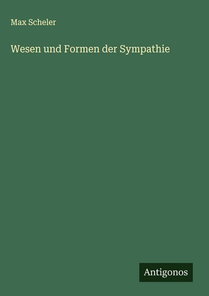 Produktbild: Wesen und Formen der Sympathie