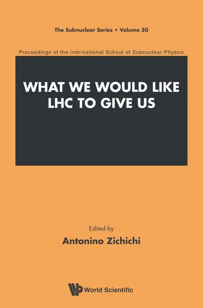 Produktbild: WHAT WE WOULD LIKE LHC TO GIVE US