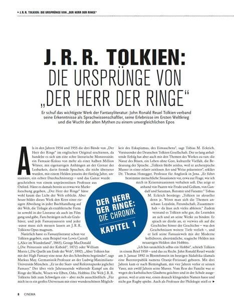 Produktbild: Cinema pr&auml;sentiert: Der Herr der Ringe - Die Chronik