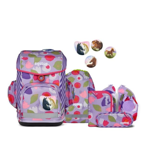 Ergobag Cubo Light Schulrucksack BlütenzauBär Set