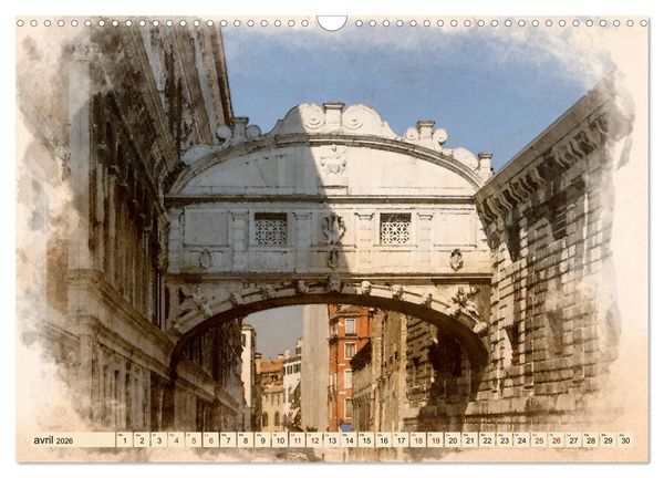 Produktbild: Venise l'&eacute;ternelle (Calendrier mural 2026 DIN A3 vertical), CALVENDO calendrier mensuel