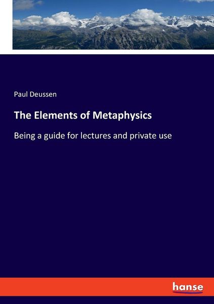 Produktbild: The Elements of Metaphysics