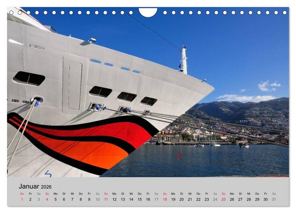 Produktbild: Kreuzfahrt Impressionen (Wandkalender 2026 DIN A4 quer), CALVENDO Monatskalender
