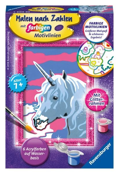 Produktbild: CreArt, Malen nach Zahlen Kinder - Einhorn