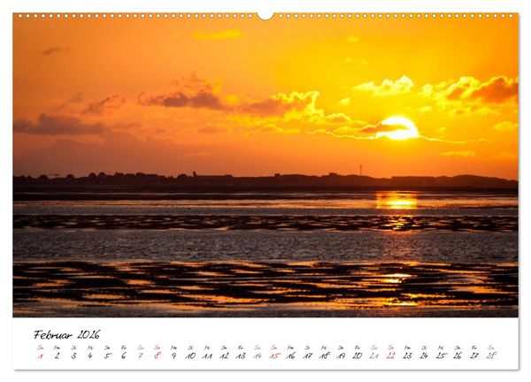 Produktbild: F&ouml;hrweh - Stimmungsvolle Nordsee Bilder (Wandkalender 2026 DIN A2 quer), CALVENDO Monatskalender