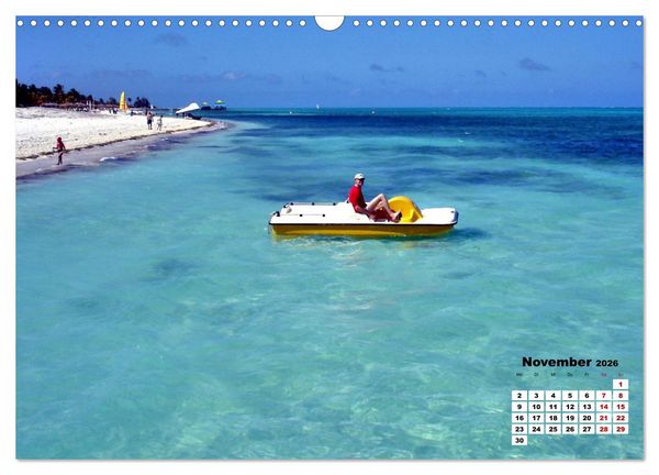 Produktbild: Tr&auml;ume in T&uuml;rkis - Bilder aus Kuba (Wandkalender 2026 DIN A3 quer), CALVENDO Monatskalender
