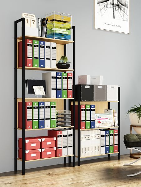 Produktbild: Holz Metall Stand Regal B&uuml;ro B&uuml;cher Flakos 5fach