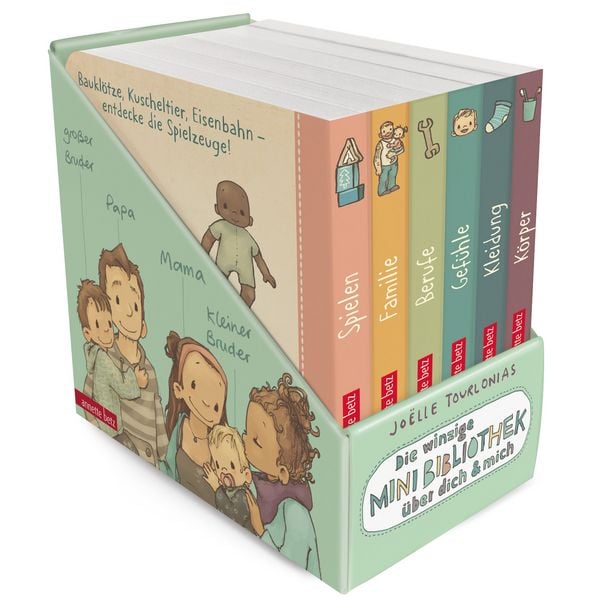 Produktbild: Die winzige Mini-Bibliothek &uuml;ber dich & mich (Die Mini-Bibliothek der W&ouml;rter)