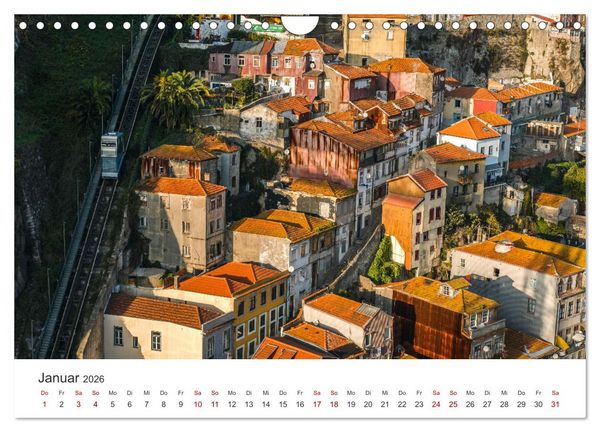 Produktbild: Porto - Eine Liebeserkl&auml;rung (Wandkalender 2026 DIN A4 quer), CALVENDO Monatskalender