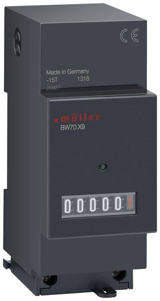 Produktbild: M&uuml;ller BW 70.29 24V 50-60Hz Betriebsstundenz&auml;hler Rollenz&auml;hlwerk