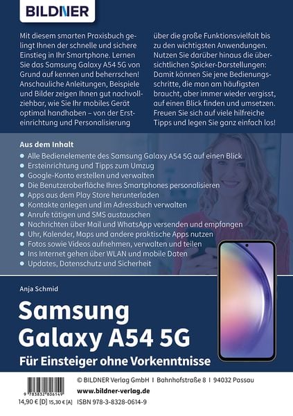 Samsung Galaxy A54 5G - Für Einsteiger ohne Vorkenntnisse