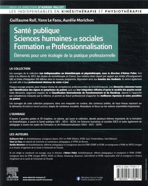 Produktbild: Sant&eacute; publique, sciences humaines et sociales, formation et