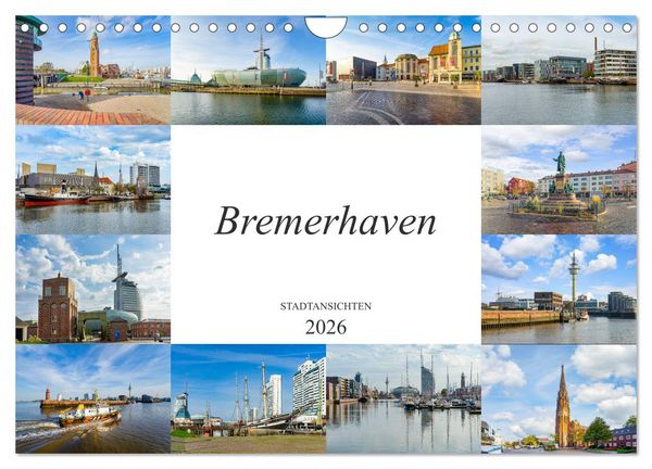 Produktbild: Bremerhaven Stadtansichten (Wandkalender 2026 DIN A4 quer), CALVENDO Monatskalender