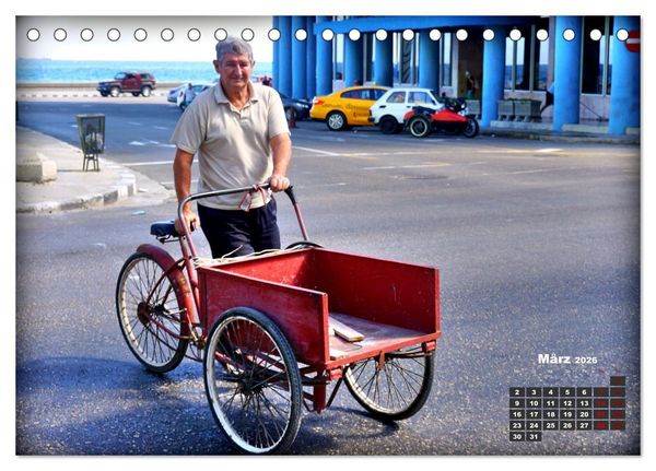 Produktbild: Lastenr&auml;der in Havanna (Tischkalender 2026 DIN A5 quer), CALVENDO Monatskalender