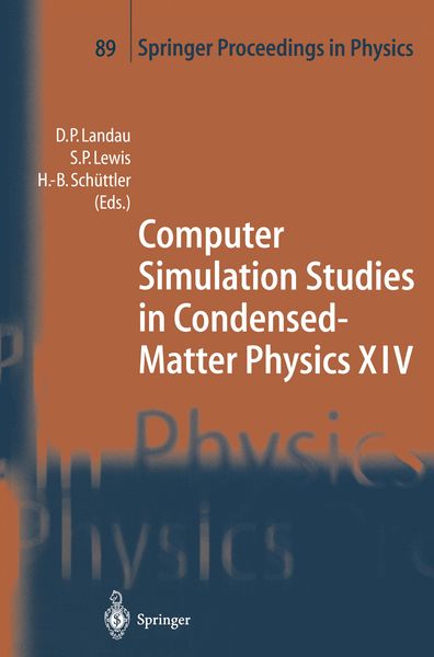 Produktbild: Computer Simulation Studies in Condensed-Matter Physics XIV