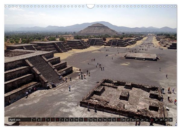 Produktbild: Von Mayas und Azteken - Mexiko, Guatemala und Honduras (Wandkalender 2026 DIN A3 quer), CALVENDO Monatskalender