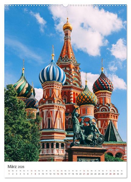 Produktbild: Moskau - Zwischen Oka und Wolga. (hochwertiger Premium Wandkalender 2026 DIN A2 hoch), Kunstdruck in Hochglanz