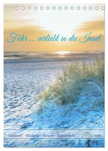 Produktbild: F&ouml;hr &hellip; verliebt in die Insel (Tischkalender 2026 DIN A5 hoch), CALVENDO Monatskalender