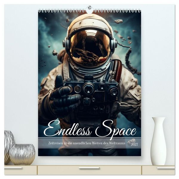 Produktbild: Endless Space - Zeitreisen in die unendlichen Weites des Weltraums (hochwertiger Premium Wandkalender 2027 DIN A2 hoch), Kunstdruck in Hochglanz