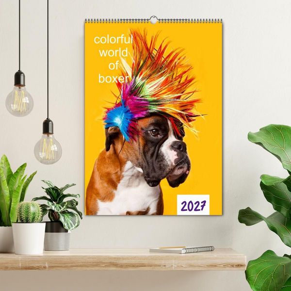 Produktbild: colorful world of boxer 2027 (Wandkalender 2027 DIN A2 hoch), CALVENDO Monatskalender