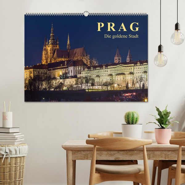 Produktbild: Prag - die goldene Stadt (Wandkalender 2026 DIN A2 quer), CALVENDO Monatskalender