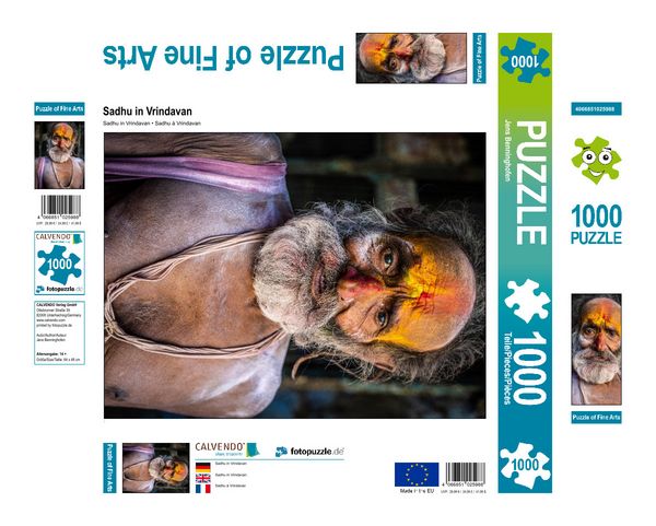 Produktbild: CALVENDO Puzzle Sadhu in Vrindavan | 1000 Teile Lege-Gr&ouml;&szlig;e 64x48cm Foto-Puzzle f&uuml;r gl&uuml;ckliche Stunden