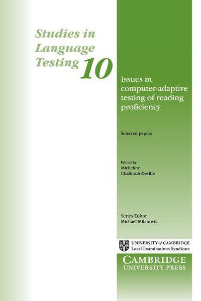 Produktbild: Issues in Computer-Adaptive Testing of Reading Proficiency