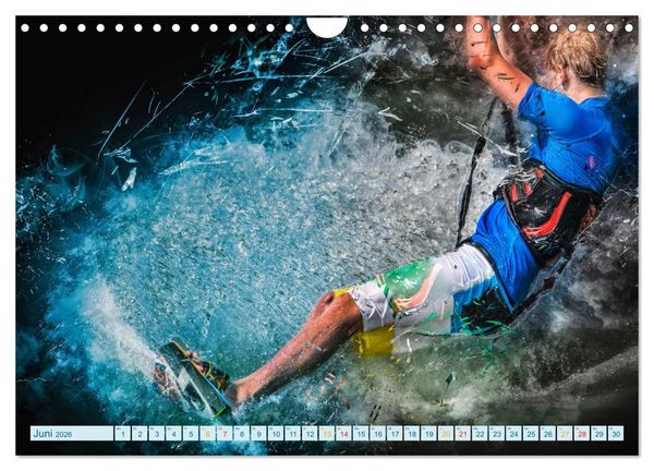 Produktbild: Kitesurfen extrem cool (Wandkalender 2026 DIN A4 quer), CALVENDO Monatskalender