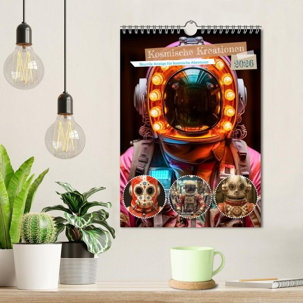 Produktbild: Kosmische Kreationen (Wandkalender 2026 DIN A4 hoch), CALVENDO Monatskalender