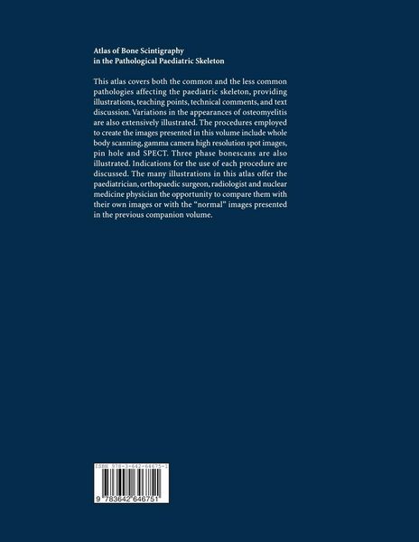 Produktbild: Atlas of Bone Scintigraphy in the Pathological Paediatric Skeleton