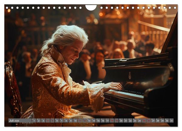 Produktbild: Tr&auml;ume aus Piano, Klavier und Fl&uuml;gel (Wandkalender 2026 DIN A4 quer), CALVENDO Monatskalender