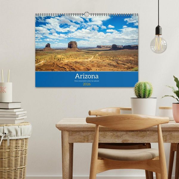 Produktbild: Arizona, une rencontre avec la nature (Calendrier mural 2026 DIN A3 vertical), CALVENDO calendrier mensuel