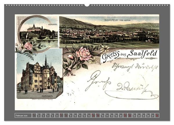 Produktbild: Gru&szlig; aus Saalfeld an der Saale (Wandkalender 2026 DIN A2 quer), CALVENDO Monatskalender