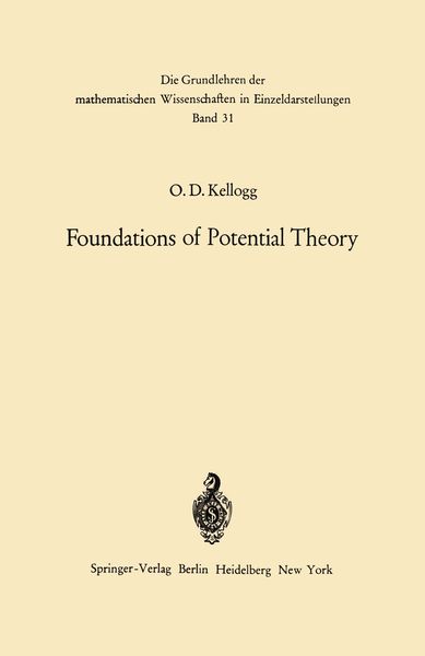 Produktbild: Foundations of Potential Theory
