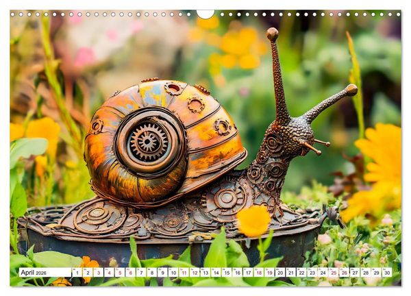 Produktbild: Gartentiere aus Metall - Upcycling-Dekoideen f&uuml;r kreative G&auml;rten (Wandkalender 2026 DIN A3 quer), CALVENDO Monatskalender