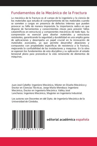 Produktbild: Fundamentos de la Mec&aacute;nica de la Fractura