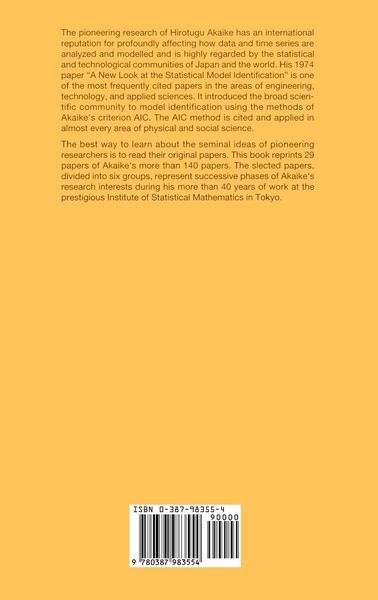 Produktbild: Selected Papers of Hirotugu Akaike