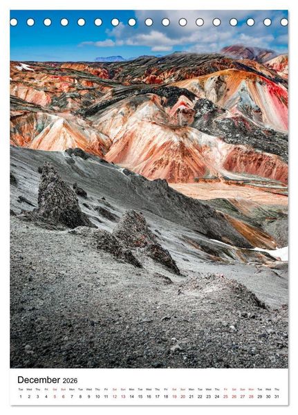 Produktbild: ICELAND, Most Scenic Earth Landscapes, Nature Wonders (Desk Calendar 2026 DIN A5 portrait), CALVENDO 12 Month DeskCalendar