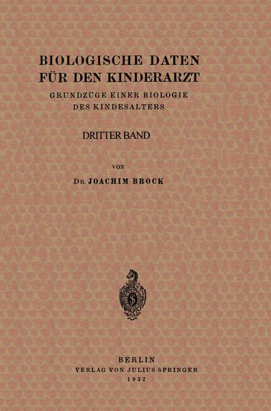 Produktbild: Biologische Daten f&uuml;r den Kinderarzt