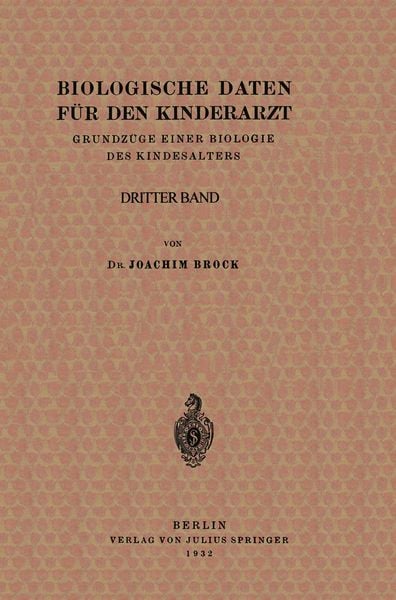 Produktbild: Biologische Daten f&uuml;r den Kinderarzt