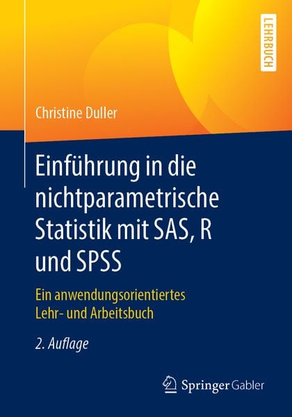 Produktbild: Einf&uuml;hrung in die nichtparametrische Statistik mit SAS, R und SPSS