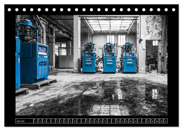 Produktbild: Lost Places - Farbenspiele (Tischkalender 2026 DIN A5 quer), CALVENDO Monatskalender